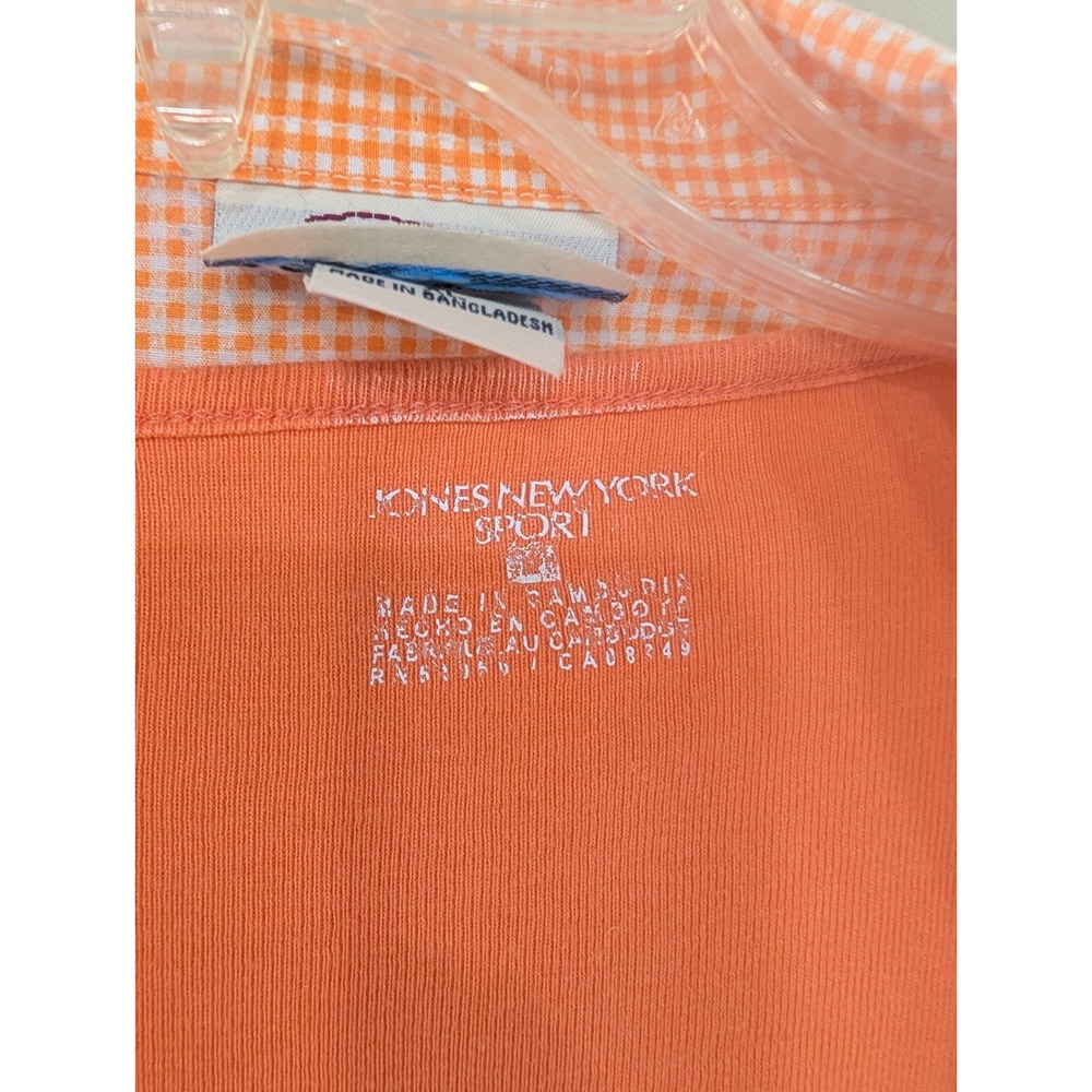 Las Olas Jones New York Sport XL Auburn Tigers Orange Gingham‎ 2-Piece Set - Picture 2 of 7